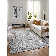 Tapis rectangulaire gris / blanc Marut