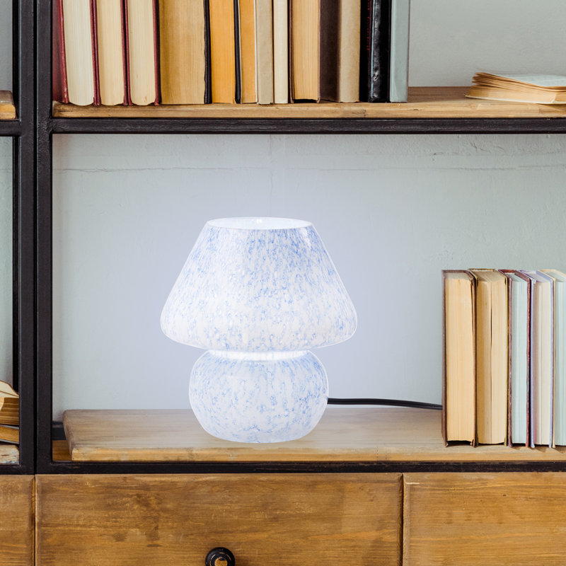 Lampe d'appoint champignon 8,75 po Celeste, Bleu