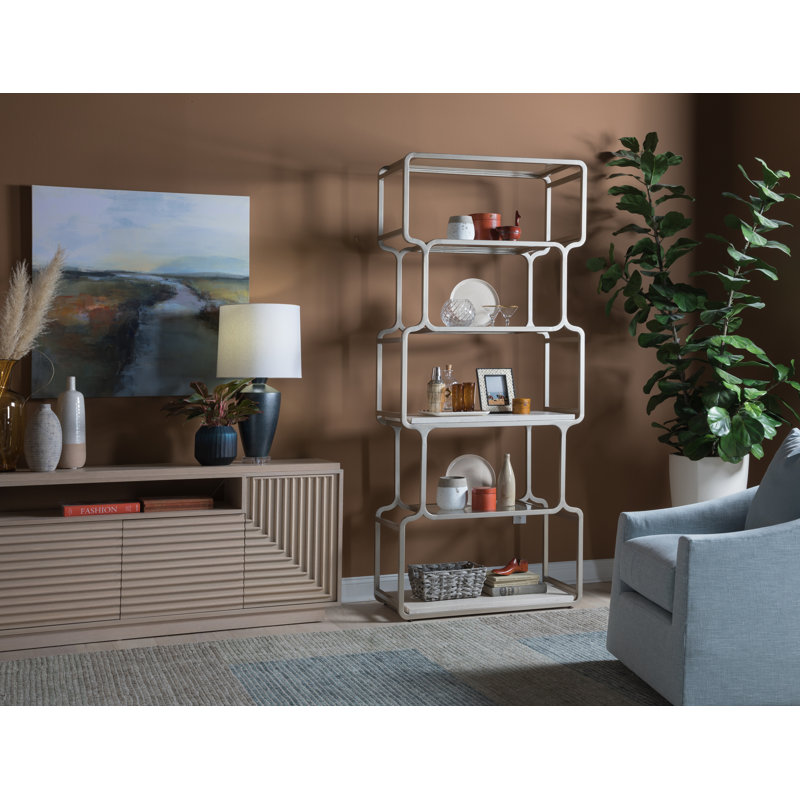 38"W x 18"D x 90"H  5-Tier Signature Designs Proviso Etagere