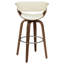 Tabouret de bar pivotant en noyer-877583993