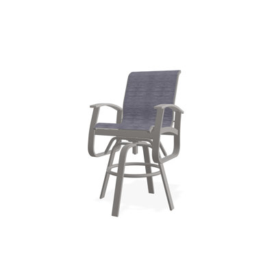 Fauteuil pivotant à hauteur de barre en aluminium Belle Isle Sling