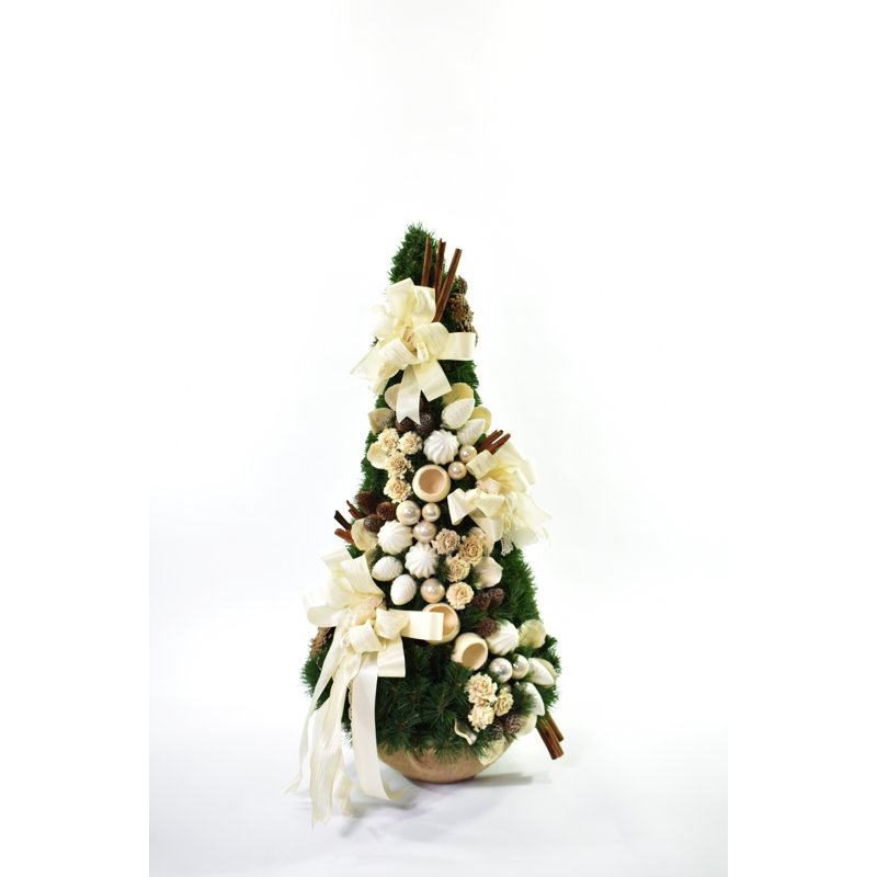 Artificial Pine Christmas Tree, 2.95ft H x 1.31ft W x 1.31ft D