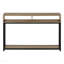 Console décorative, stratifié, métal noir pour le salon - brun-474231444