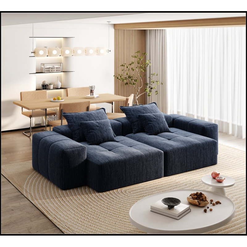 Canapé modulaire surdimensionné Modern, Bleu