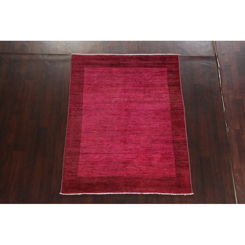 Tapis oriental unique en laine noué à la main 4 pi 11 po x 6 pi 4 po Gabbeh Kashkoli