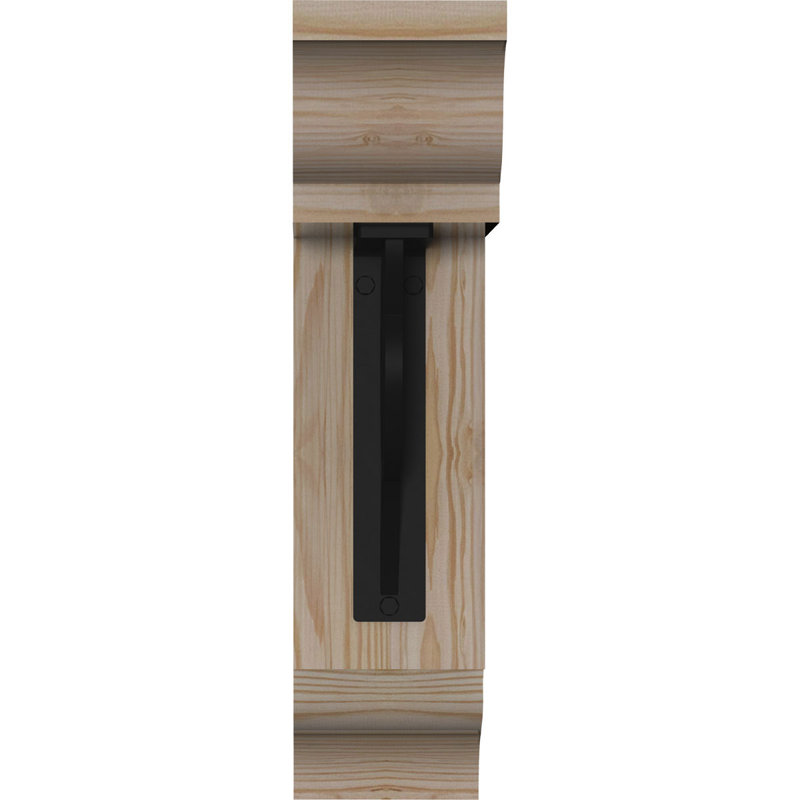 Support à fer simple Austin 4 "traditionnel, H 16 po x P 13 1/2 po, 3 1/2"W x 4"T Douglas Fir (Smooth)