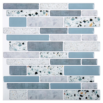 Carrelage style métro en pvc 10 po x 10 po