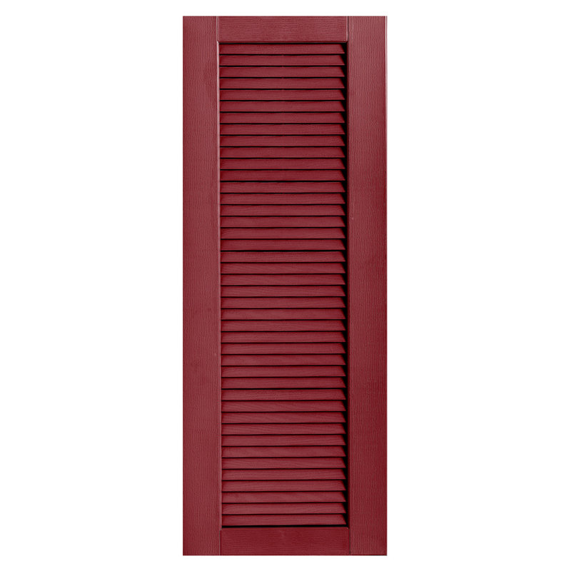 Paire de volets à persiennes droites, 43 po, Canneberge, 18 po