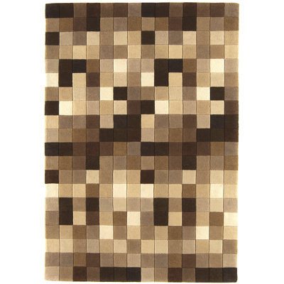 Alfreda Geometric Wool Hand Woven Area Rug