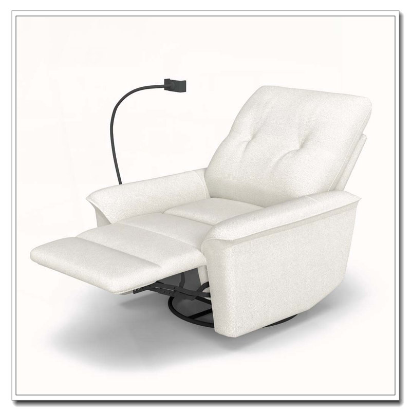 270° Power Swivel Rocker Recliner Chair, Beige