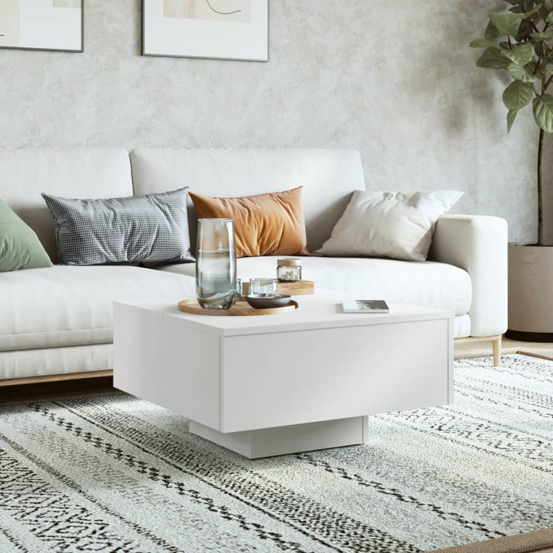 Etana Pedestal Coffee Table, White