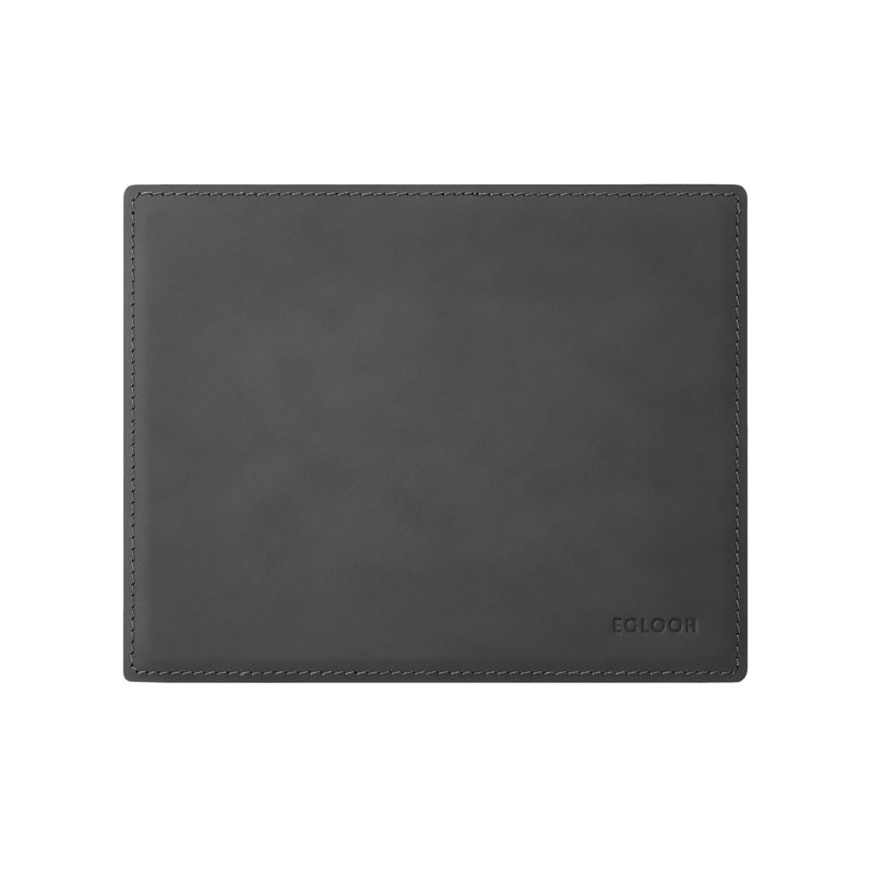 Mercurio Leather / Faux Leather Desk Pad, Anthracite Grey