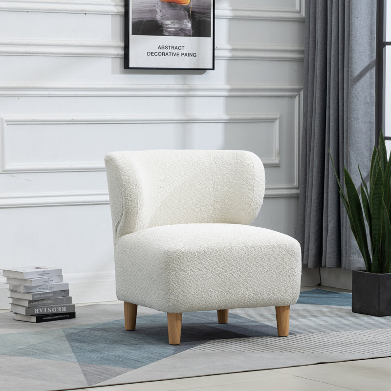 Jann 74cm Wide Bedroom Chair, White
