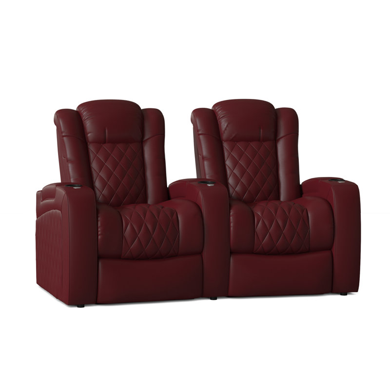 Siège de cinéma maison inclinable continental (rangée de 2), Cerise luxueuse