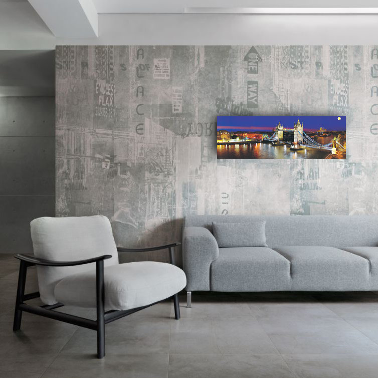 No Frame Panoramic Print on Wood
