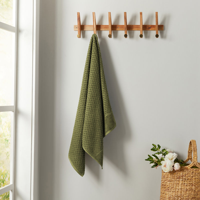 Olive Green Heavyweight Cotton Terry 6-Piece Towel Set