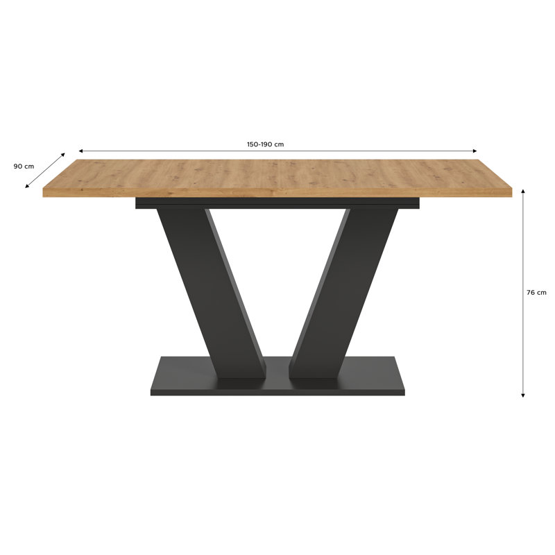 Extendable Dining Table Motion, Artisan Oak