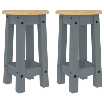Abiramy Solid Wood Counter Stool
