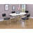 White and Chrome Oval Dining Table – Retro Diner Style