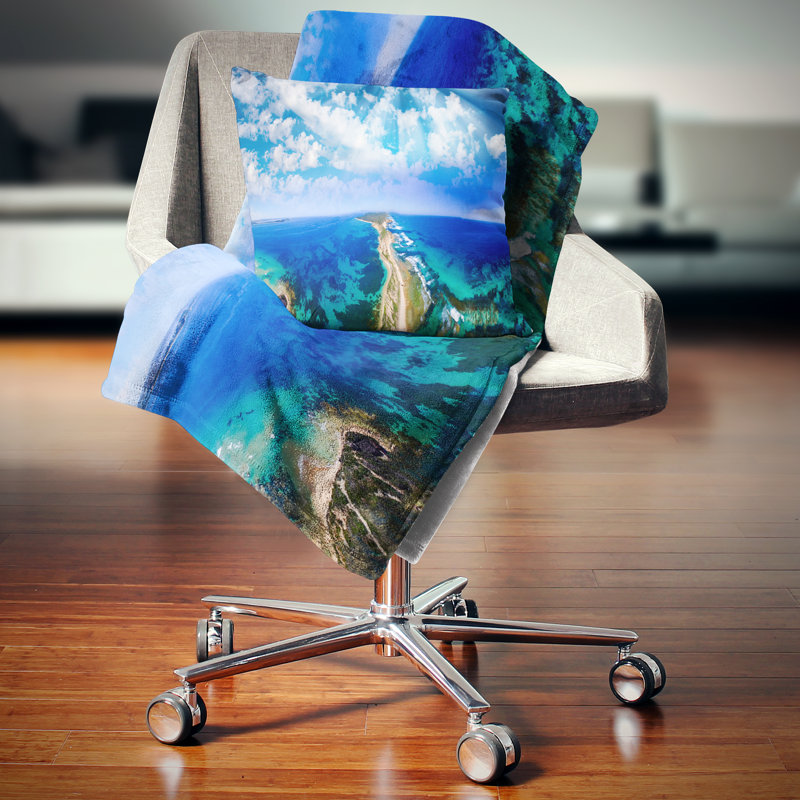 Coussin héliporté Schafer, 16 po x 1 po, Coussin décoratif