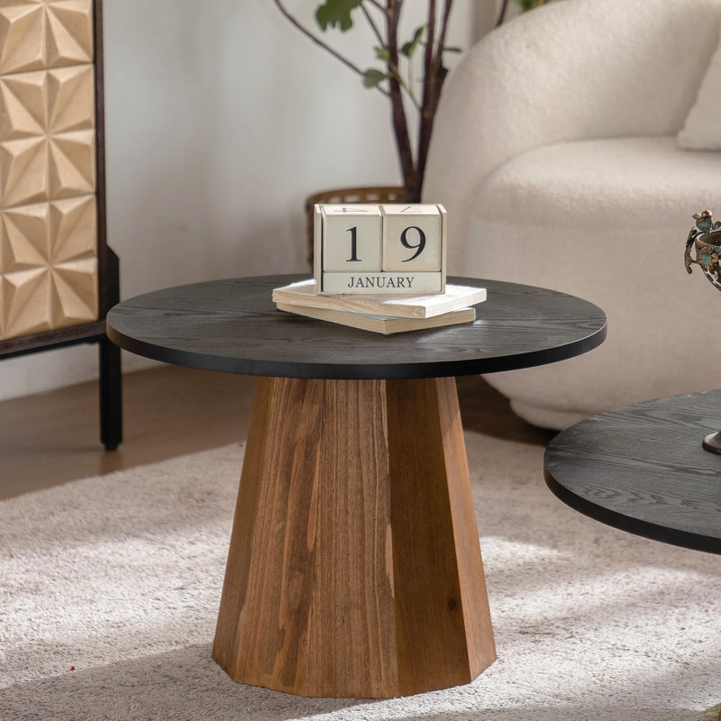 Table basse ronde en bois