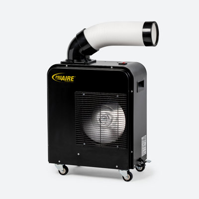 Glacière portative Pro 30000 BTU, débit d'air réglable, roues à 360 degrés pour la portabilité, option de drainage continu (tuyau de 6 pi inclus) - idéale pour les ateliers, les garages, les patios et les remises