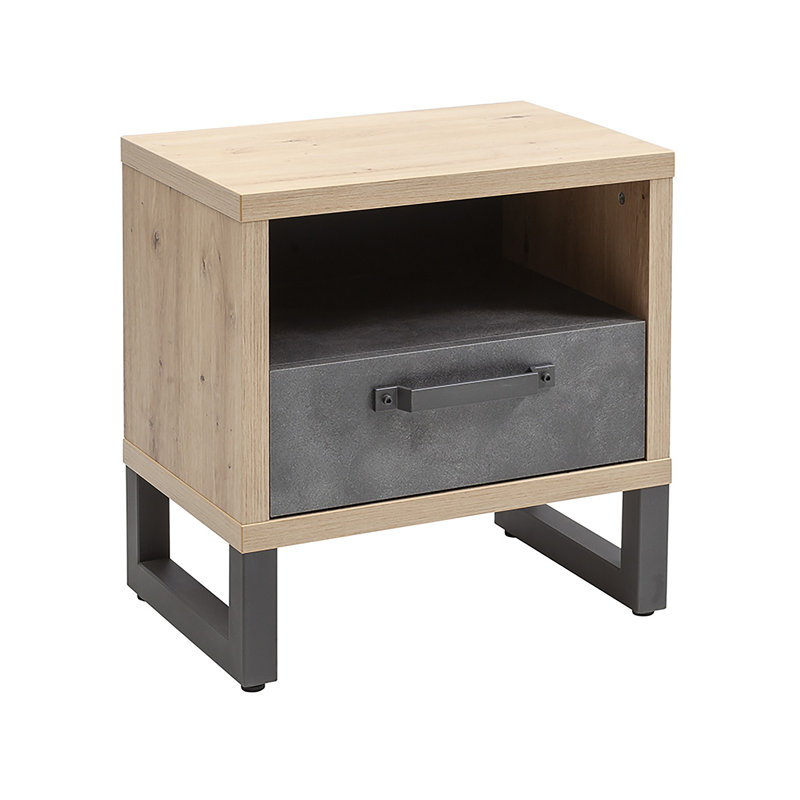 Lafabrica 52cm W Manufactured Wood Bedside Table