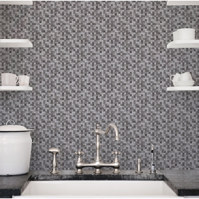 10m x 53cm Matte Wallpaper Roll, Dark Grey