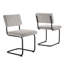 Parity Boucle Dining Side Chairs - Set Of 2 In Black Taupe-88459676