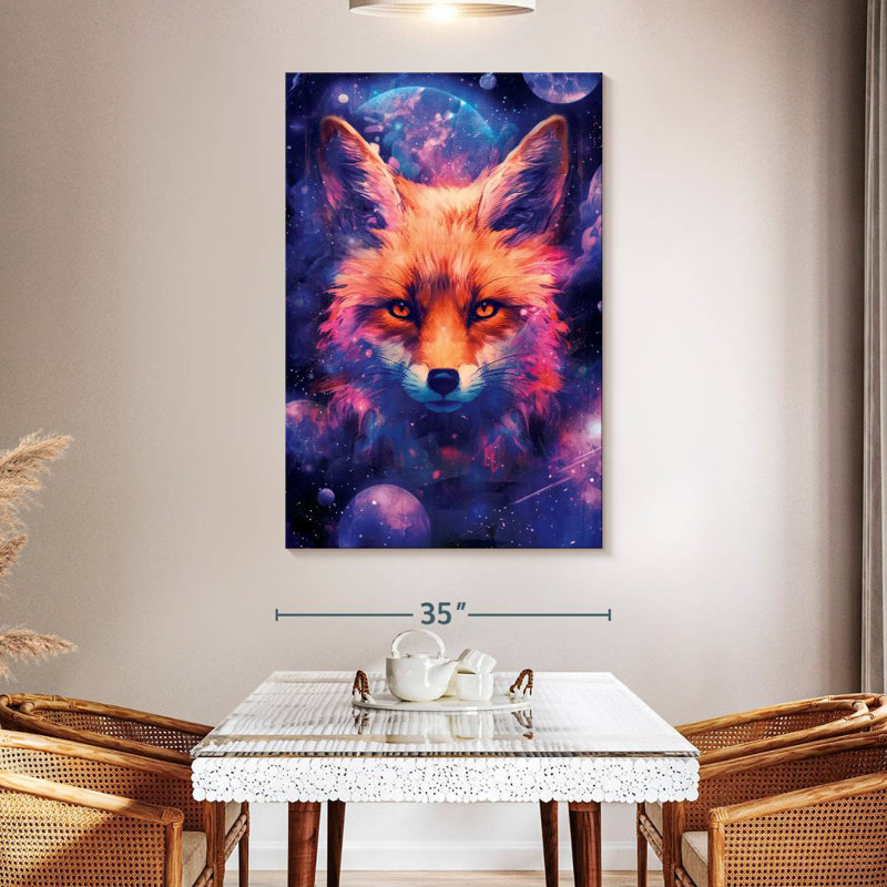 Brampt Cosmic Fox I, 51" H x 34" W