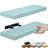 Sorbus Floating Shelves for Wall – 16 Inch Floating Shelf for Kitchen, Bedroom, Living Room, Bathroom, Home & Wall Decor - Mounted Bathroom Shelves with Invisible Brackets - 2 Pack - Breezy Blue-125355507-125355506