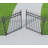 60'' H x 48'' W Black Metal Gate