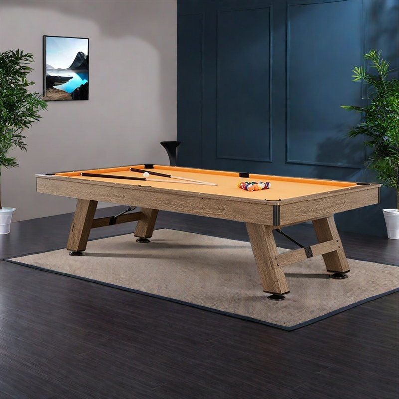 Table de billard, H 32 po x L 84 po x l 48 po, Orange