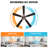 52" 5 - Blade Flush Mount Ceiling Fan with Light Kit and Remote Control