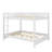 Queen-Over-Queen Sturdy Wooden Bunk Bed With Ladder & Safety Guardrail-14865873