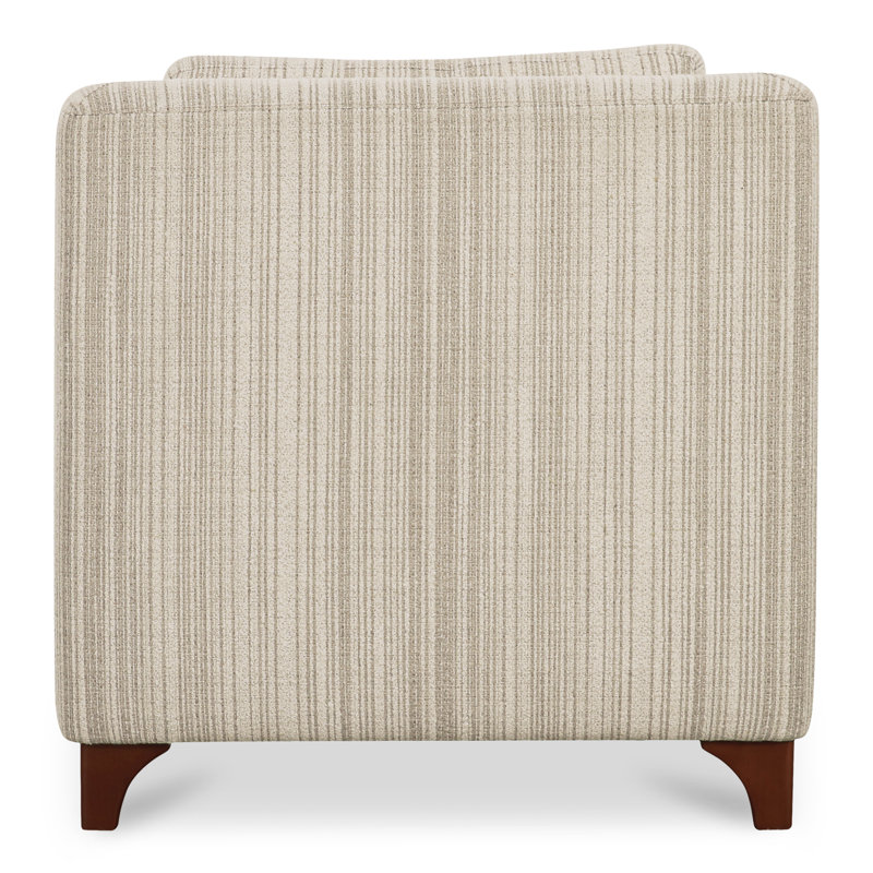 Hewitt Accent Chair Grey, Beige Stripe