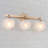 Jacquelyn 3 - Light Dimmable Bathroom Vanity Light with Frosted Glass Shade