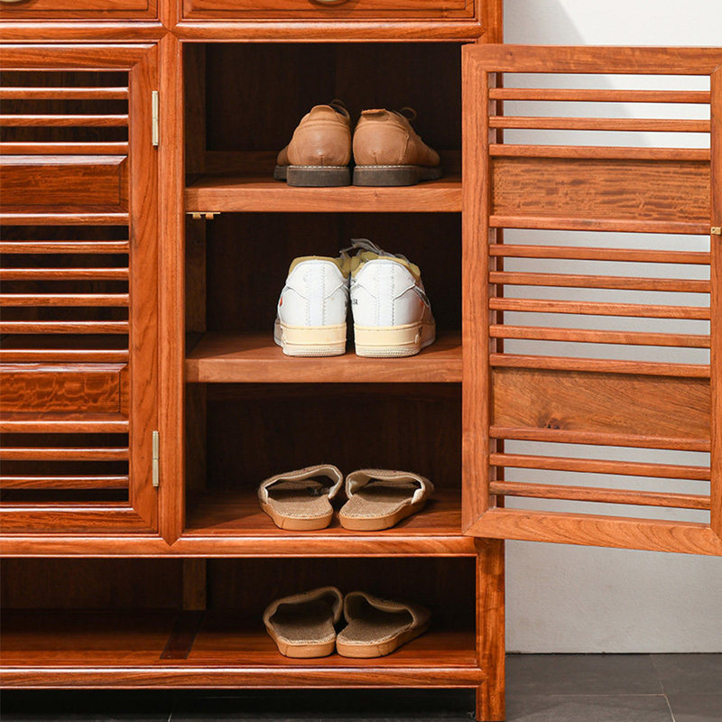 Rangement à chaussures en bois massif de haute qualité, H 38,58 po x l 47,24 po x P 15,35 po