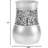 Creative Scents Crackled Glass Silver Bathroom Tumbler Cup