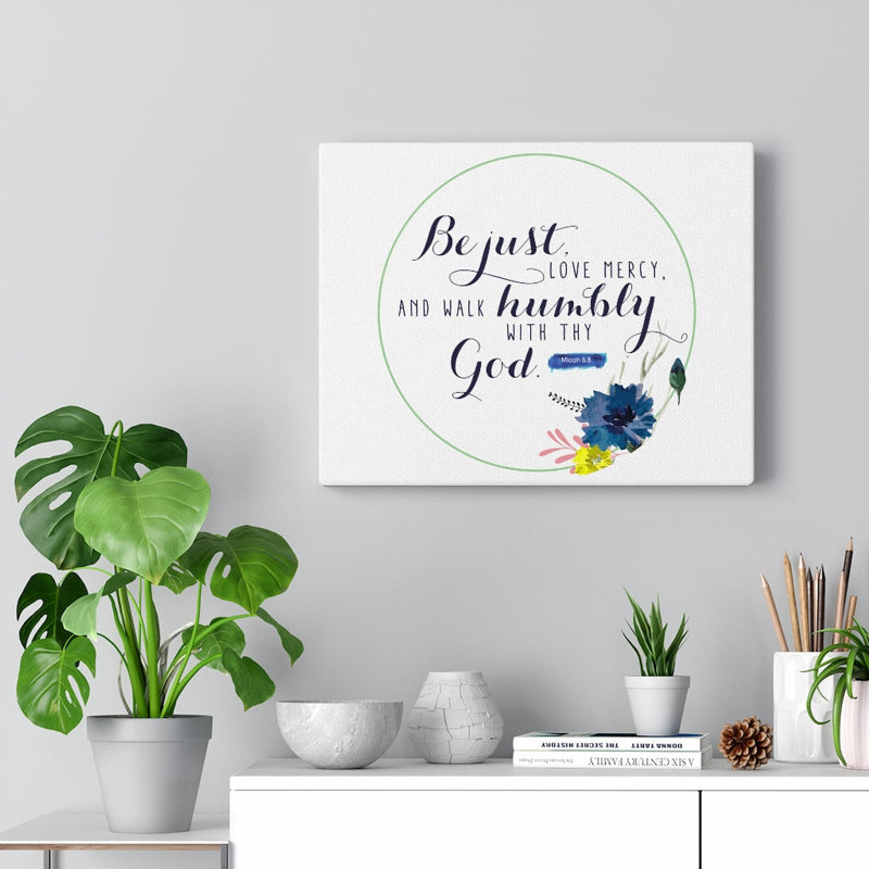 With Thy God - Wrapped Canvas Print, 30cm H x 41cm W