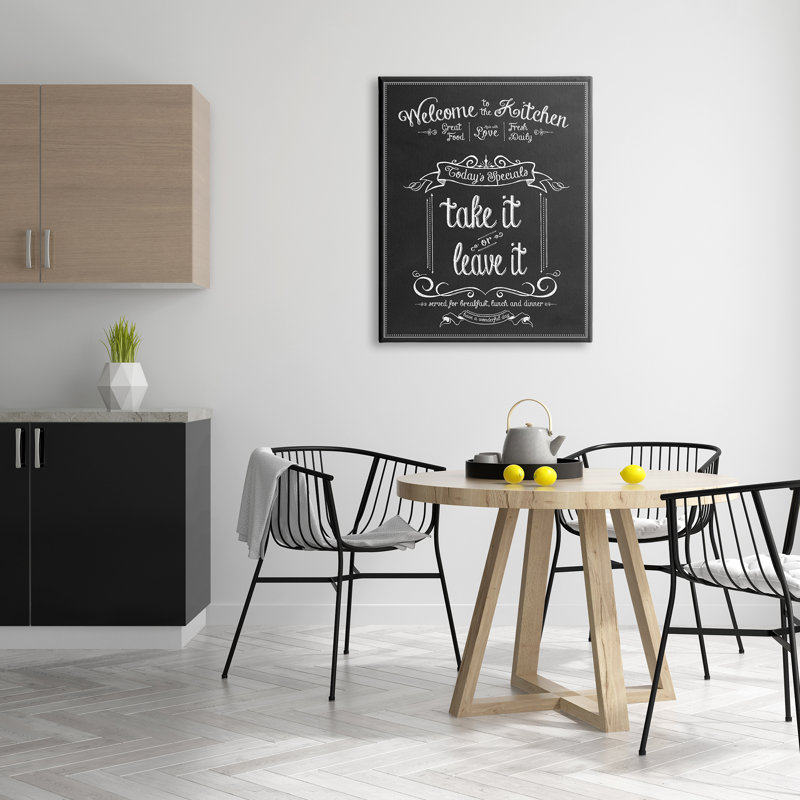 Panneau rétro "Welcome to the Kitchen", Plaque murale, L 30 po x H 40 po