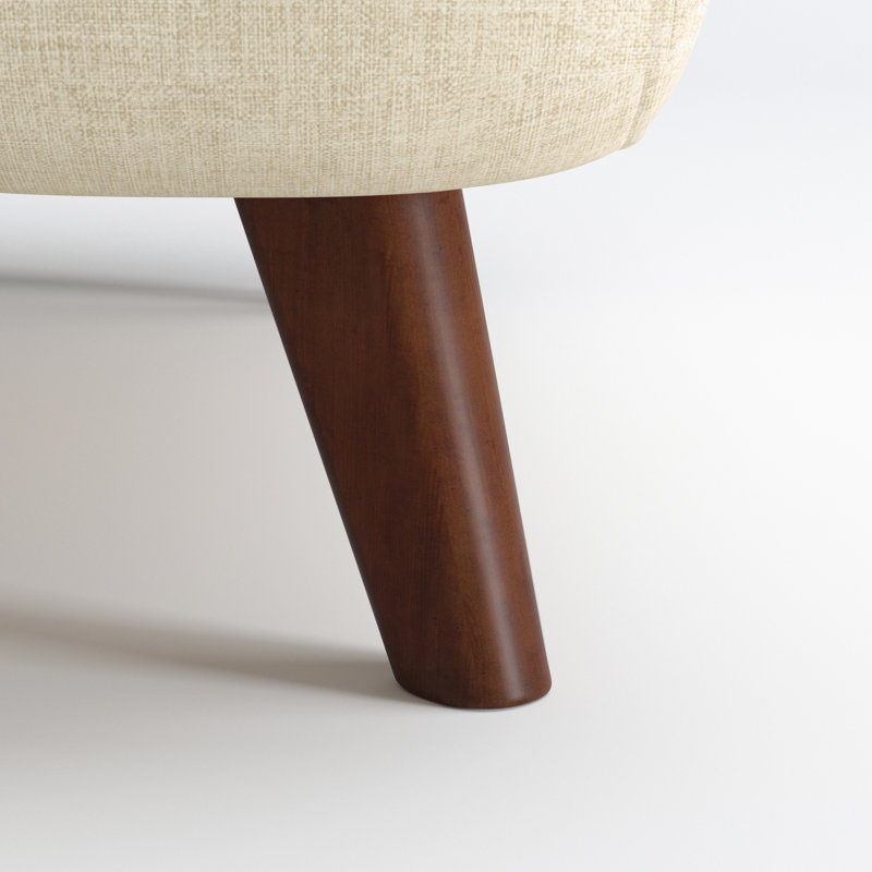 Chaise convertible rembourrée Jazariah, Polyester beige