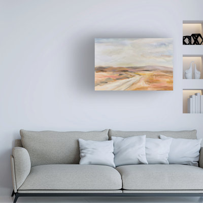 Art mural sur toile «Route du désert blanc» Bolella Silvia Vassileva