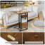 45cm W Metal Bedside Table