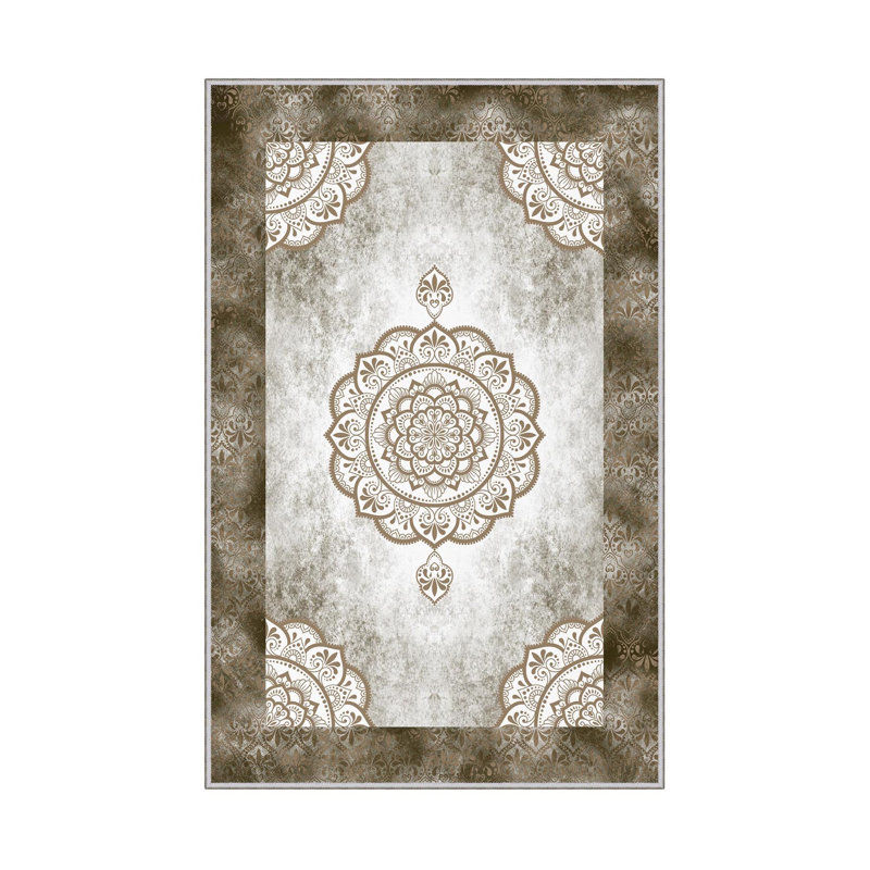 Stylish Hall Carpet (2.6 x 9.8 ft), 100% Polyester, 0.31 in Pile Height | Antibacterial, Non-Slip PVC Underside | 3D Digital Printed Design, Machine Washable, Perfect for Modern Home Décor & High Traffic Areas