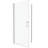 1/4" Tempered Glass Shower Door With Universal Pivot - 1 3/8" Adjustable, Polished , #304 Stainless Steel Handle, Wall Channel, 36000 Open & Close Tests, Easy Install, Leakage, Smooth System, 28-29-124897957