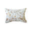 Coussin décoratif en peau de vache 12 po x 20 po Natural and Gold