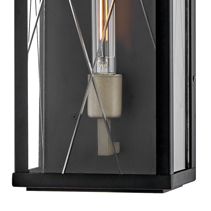 Applique murale en aluminium Monte, H 22 po x l 7,5 po x P 5,75 po