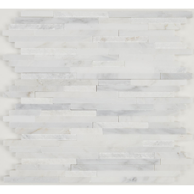 Carrelage mural en pierre naturelle marbré 3/8 x aléatoire aiguisé et divisé (5 pièces par carton)