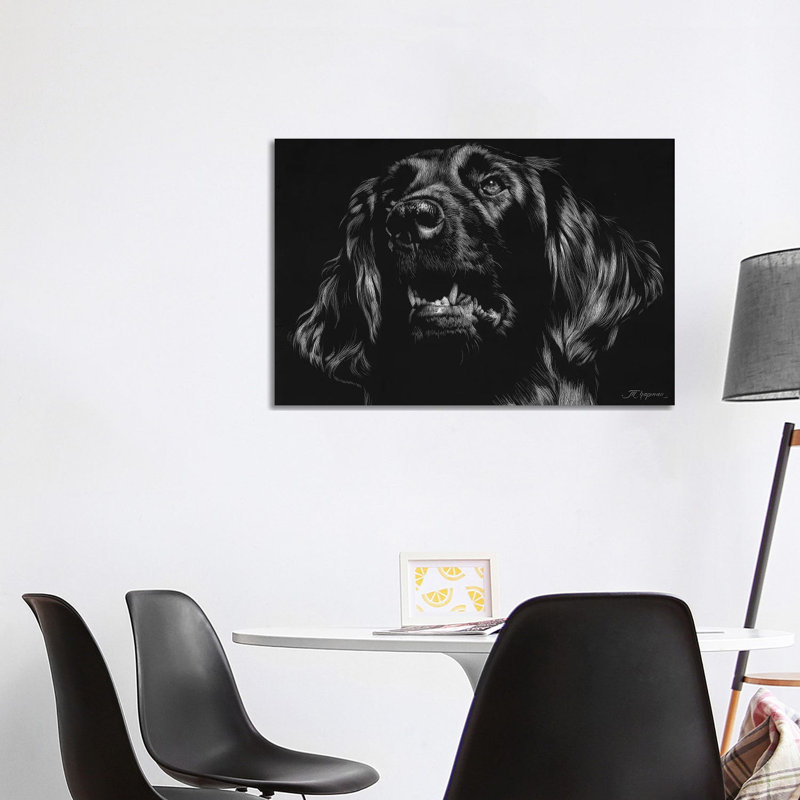 Canine Scratchboard XV by Julie T. Chapman - Wrapped Canvas Print, 101.6 cm H x 66.04 cm W x 3.175 cm D